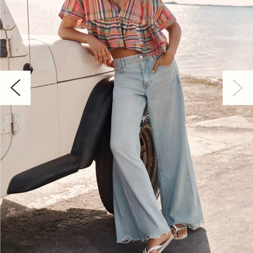 Pilcro wide leg jeans